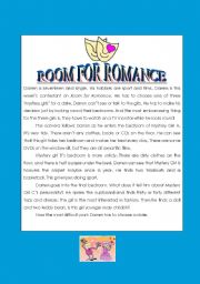English Worksheet: room for romance