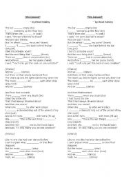 English Worksheet: We Danced - past simple gap filling activity