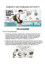 The Wimpy Kid Diary Challenge