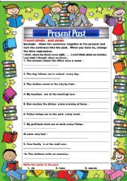English Worksheet: Present Past