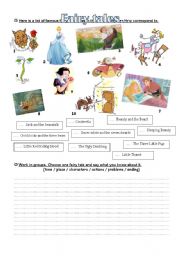 English Worksheet: An Introduction to FAIRY TALES