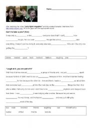 English Worksheet: Cyber bullying