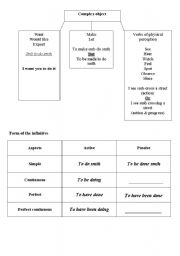 English Worksheet: complex object