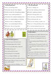 English Worksheet: the present progressive part2