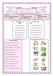 English Worksheet: The present progressive part1