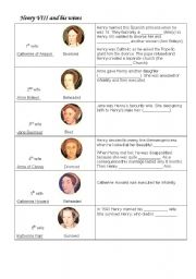 English Worksheet: Henry and his wives