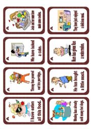 Passive voice speaking cards Set 6 (present perfect) - editable