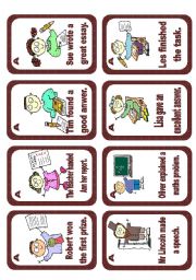 Passive voice speaking cards Set 2 (past simple) - editable