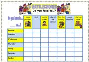 ❤Do You Have To Speaking Game❤ BATTLECHORES!❤ - 3 pages: game board, game items and full instructions!