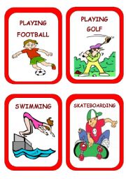 English Worksheet: activities flashcards 2