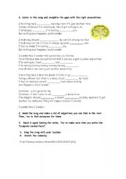 English worksheet: Lemon Tree activity