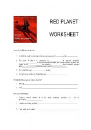 English worksheet: Red Planet (film) - Worksheet