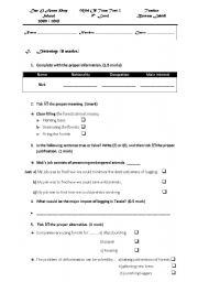 HEALTH AND ENVIRONMENT (mid of term test 2)