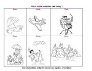 English worksheet: Weather symbols