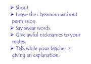 English Worksheet: CLASSROOM RULES