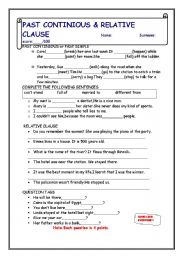 English worksheet: quiz