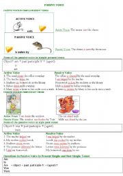 English Worksheet: passive voice