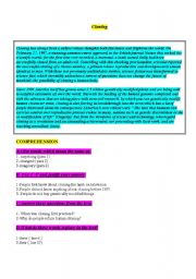 English Worksheet: Cloning