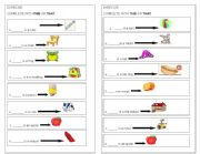 English Worksheet: DEMOSTRATIVES SINGULAR