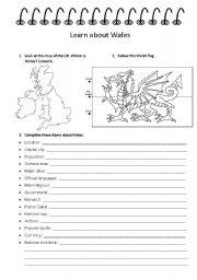 English worksheet: Wales