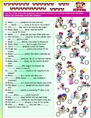 English Worksheet: Present simple and continuous