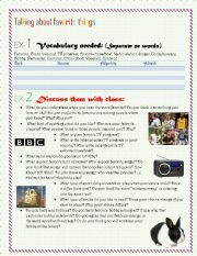 English Worksheet: Worksheet for conversation club/lesson