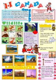 English Worksheet: Canada wall poster