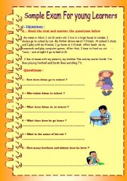 Sample exam for young learners 