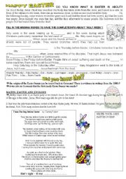 English Worksheet: EASTER WS 1