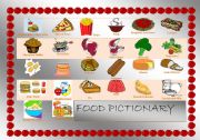 English Worksheet: FOOD PICTIONARY