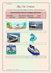 English worksheet: Big Cat Cruises