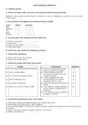 English Worksheet: Anti Smoking Ads on DVDs