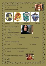 English Worksheet: Harry Potter and the Philosophers stone