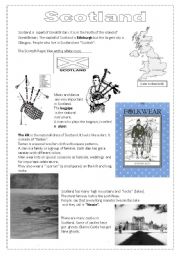 English Worksheet: Scotland