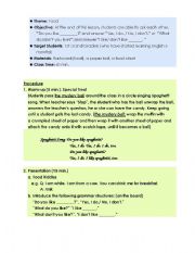 English worksheet: speaking lesson plan