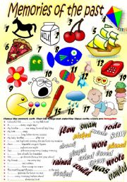 English Worksheet: PAST FORMS (regular & irregular verbs)