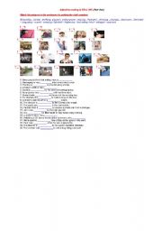 English Worksheet: ADJECTIVES ENDING IN ed OR ING
