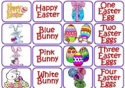 English Worksheet: Easter memory game