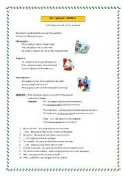 English Worksheet: Be Going To