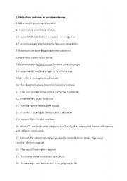 English Worksheet: Advertising and the passive