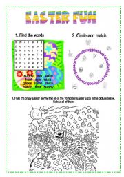 English Worksheet: Easter Fun