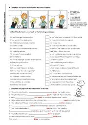 English Worksheet: Mixed Conditionlas