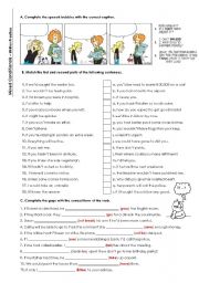 English Worksheet: Mixed Conditionlas