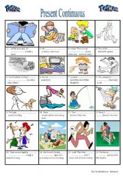 English Worksheet: Present continuous