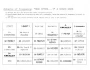 English worksheet: ADVERBS OF FREQUENCY RACE