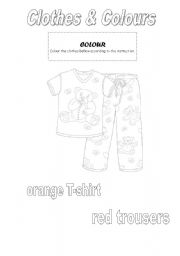 English worksheet: Clothes