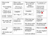 English Worksheet: Game cards with answer cards...enjoy