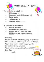 party invitation