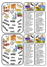 English Worksheet: Food skills activity