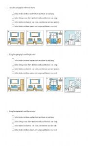 English Worksheet: the rooms of the house
